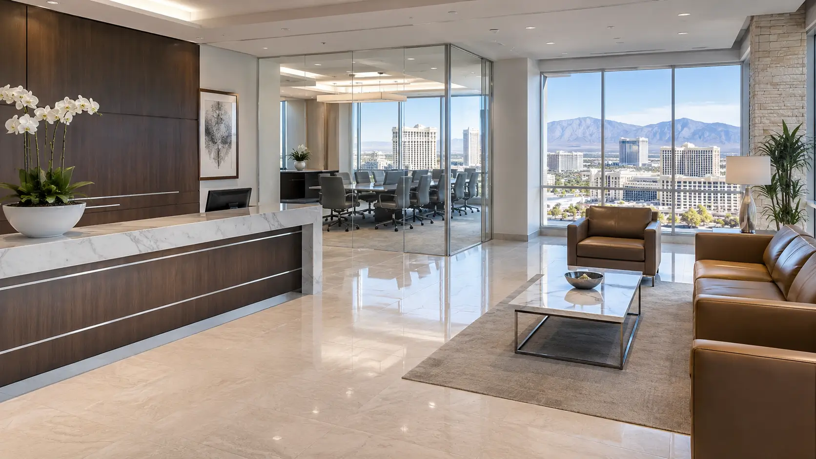 Law firm cleaning in Las Vegas, NV by Final Touch.