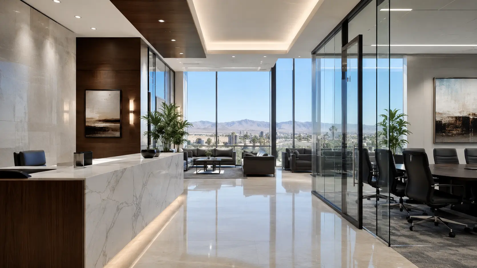 Law firm cleaning in North Las Vegas, NV by Final Touch.